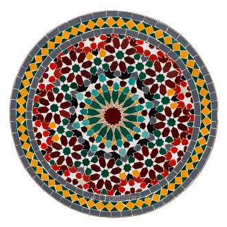 Marokkanischer Gartentisch aus Mosaik Mirage D60cm Mehrfarbig
