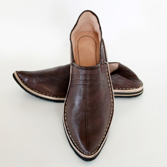 Orientalische Lederschuhe Braun BABOUSCHE