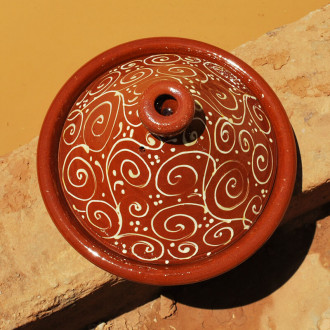 Marokkanischer Tontopf HENNA Ø32cm