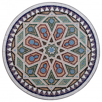 Echter Mosaiktisch aus Marokko SCHELHAOUI-I D60cm
