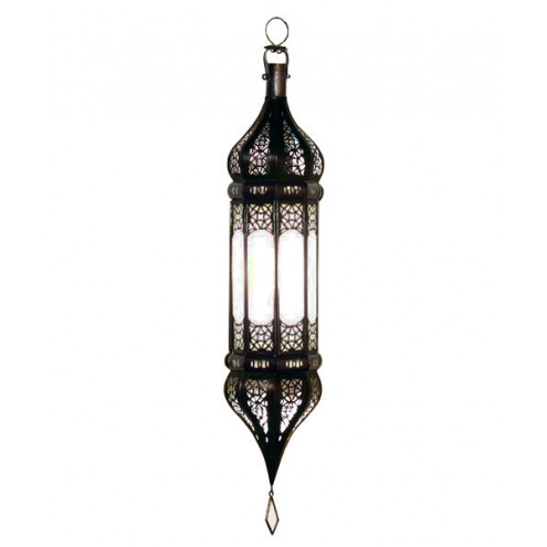 Arabische Hängelaterne SULTAN Milchglas