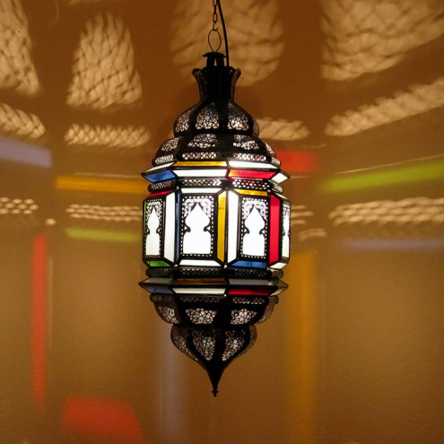 Orientalische Hängeleuchte "Jinan" H80cm