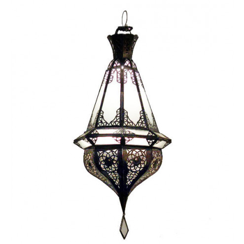 Orientalische Lampe SAMAKA Milchglas