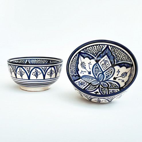 Handbemalte Schale aus Keramik SAFI-18 Ø13cm