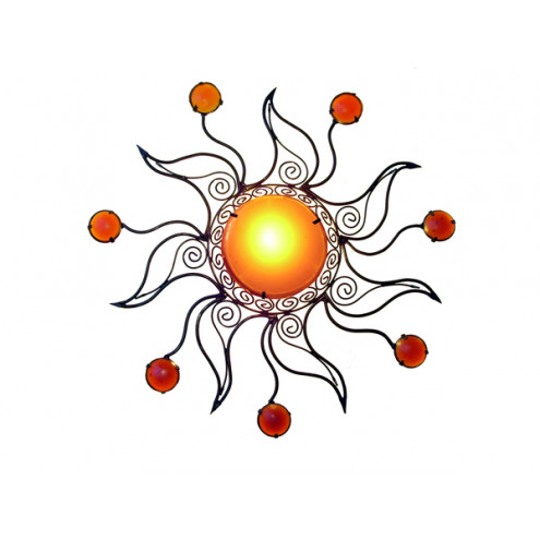 Sonnen-Lampe aus Metall "soleil-60"