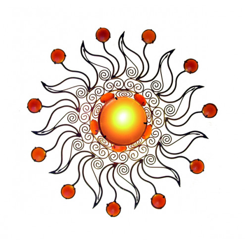 Sonnen-Lampe aus Metall "Soleil-70"