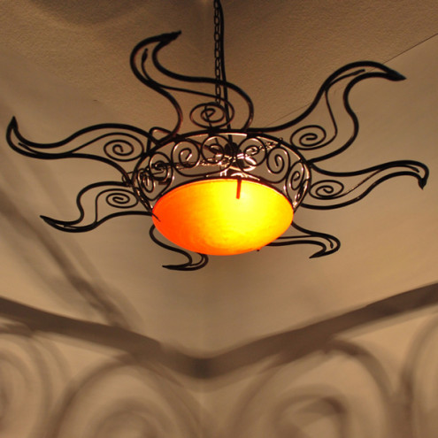 Kunstschmied-Deckenlampe SOLEIL55