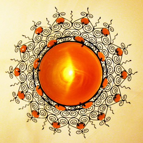 Marokkanische Sonnenlampe SALIMA D75cm