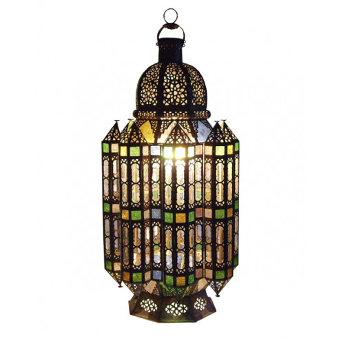 Marokkanische Messing Laterne FASSIA H80cm