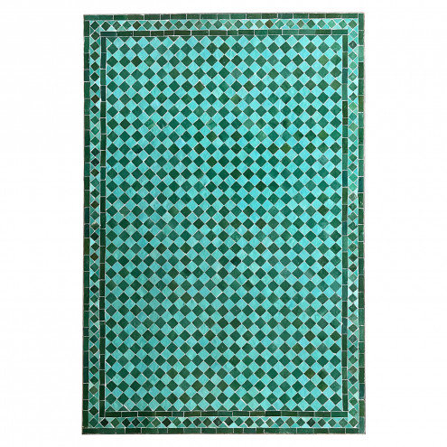 Gartentisch aus Mosaik 120x80cm Grün