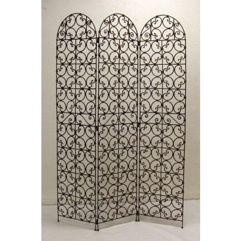 Orientalischer Paravent aus Eisen OULJA H174xB132cm