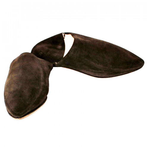 Marokkanische Hausschuhe Wildleder Dunkelbraun Gr. 38 - 40