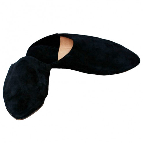 MMarokkanische Hausschuhe Wildleder schwarz Gr. 38 - 40