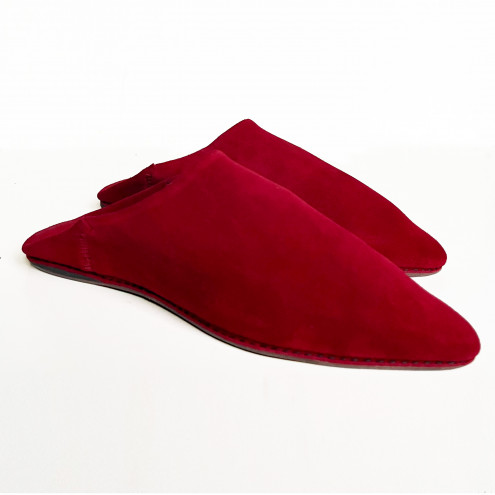 Marokkanische Hausschuhe wildleder Rot Gr. 38 - 40