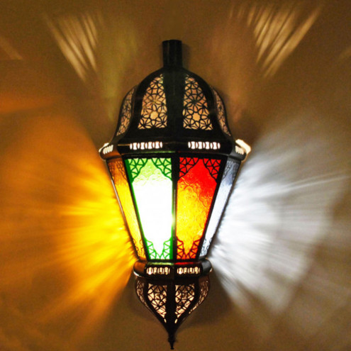 Glas-Wandleuchte aus Marokko BALTA multi