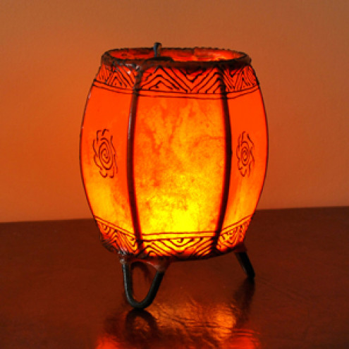Orientalische Windlichter Bermil Orange