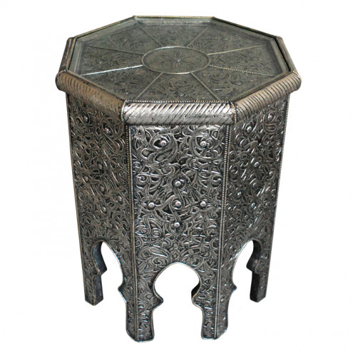 Metall-verkleideter Beistelltisch RAHA