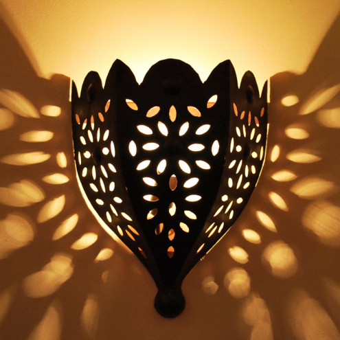 XL Orientalische wandlampe Lampe MAROKKO Wandschirm Orient Wandschirm KADOS 50cm 