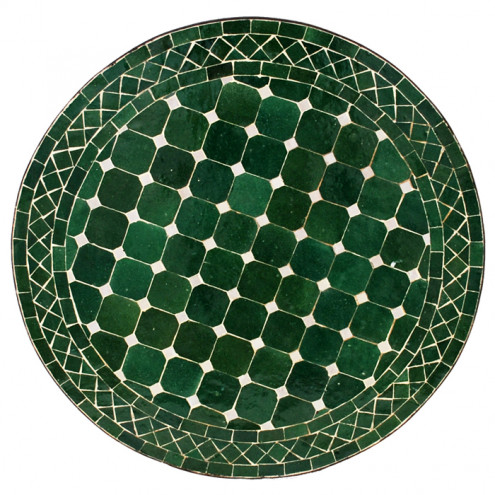 Marokkanischer Mosaiktisch D60cm BIDAK grün