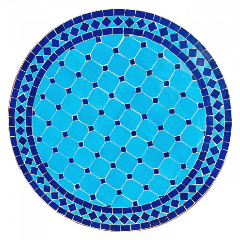 Mosaiktisch BIDAK D60cm türkis/blau