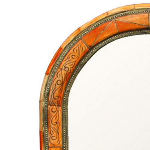 Orientalischer Spiegel mit Entarsien Adam H 85 cm