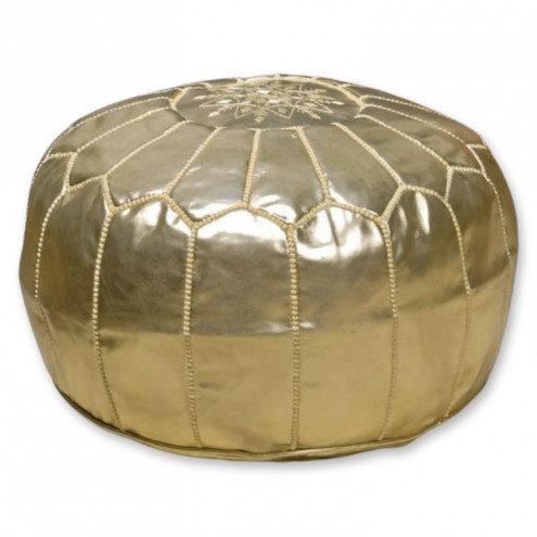 Sitzkissen aus Marokko RONDA D54cm Gold