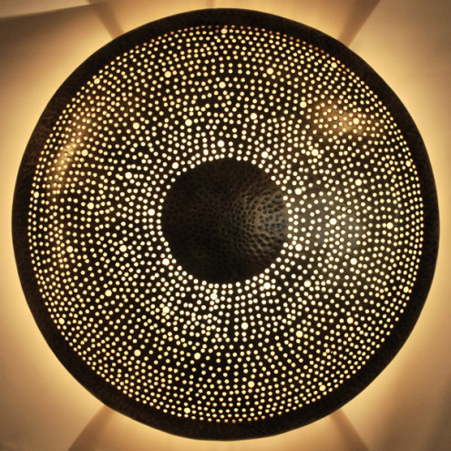 Orientalische Wandlampe Dora aus Messing 37cm