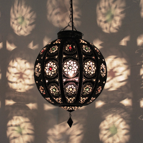 Orientalische Deckenleuchte "Kora_Kazdir" braun