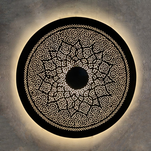 Marokkanische Messing-Wandleuchte DORA-ZWACK-L2 D60cm