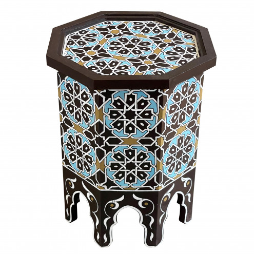 Handbemalter Beistelltisch aus Marokko KAMAR