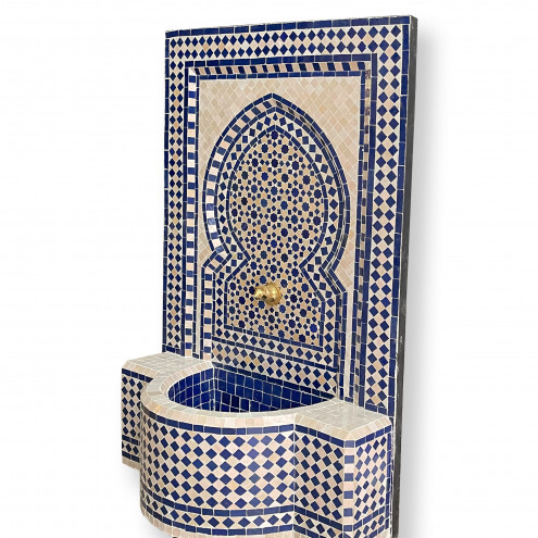 Mosaik Brunnen aus Marokko BRAYA 130x70 cm