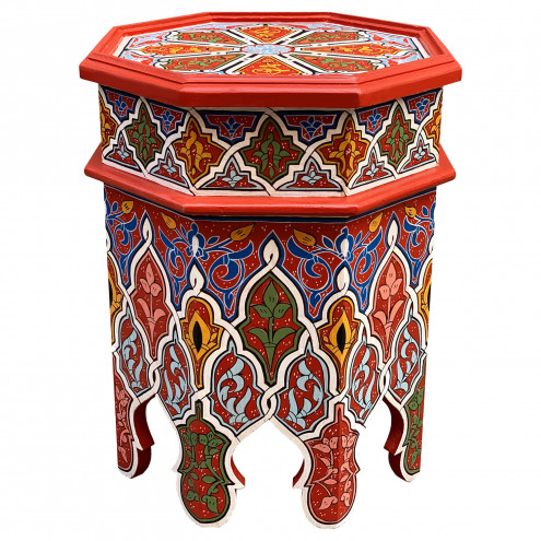Handbemalter Marokkanischer Teetisch HEDIA