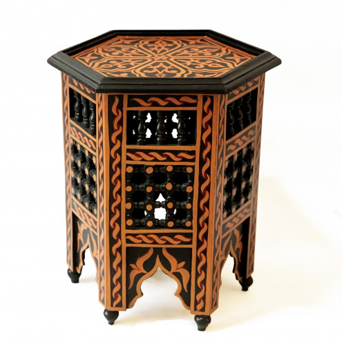 Orientalischer Beistelltisch Schwarz KAHAL