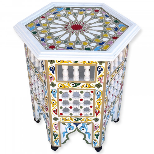 Marokkanischer Beistelltisch handbemalt BAIDA-K