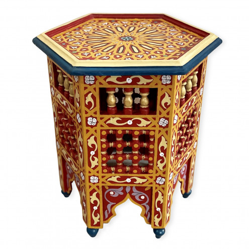 Orientalischer Beistelltisch Handbemalt DAHBI