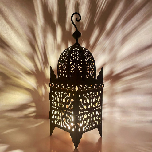 Marokkanisches Metall Windlicht JAMA H35cm