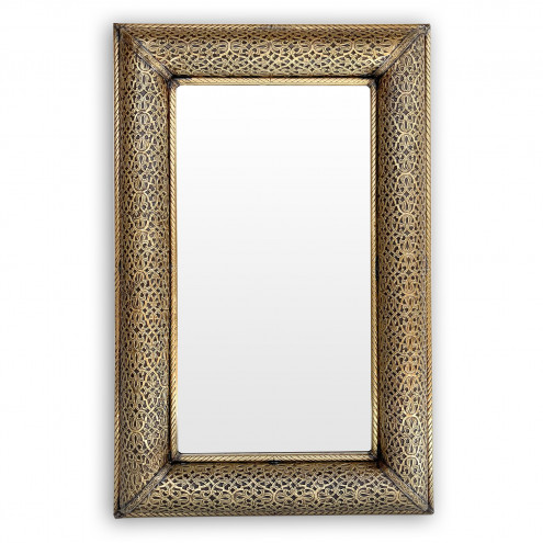 orientalsicher Messingspiegel SHADI H80cm