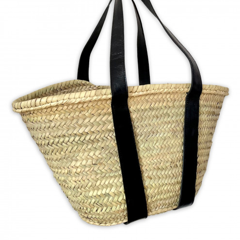 Palmblatt-Tasche mit Leder IBIZA-2S