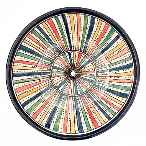 Marokkanische Keramikschale Safi-9 Ø20 cm – handbemalt aus Marokko