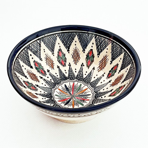 Marokkanische Keramikschale SAFI-5 Ø20 cm – handbemalt