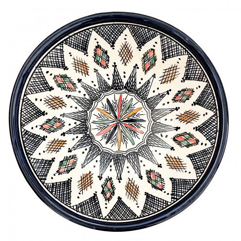 Marokkanische Keramikschale SAFI-5 Ø20 cm – handbemalt