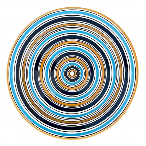 Handbemalte bunte Keramikschale TISIA Ø40 cm