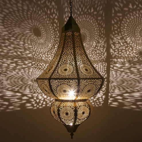 Orientalische Hängelampe Messing DALIA