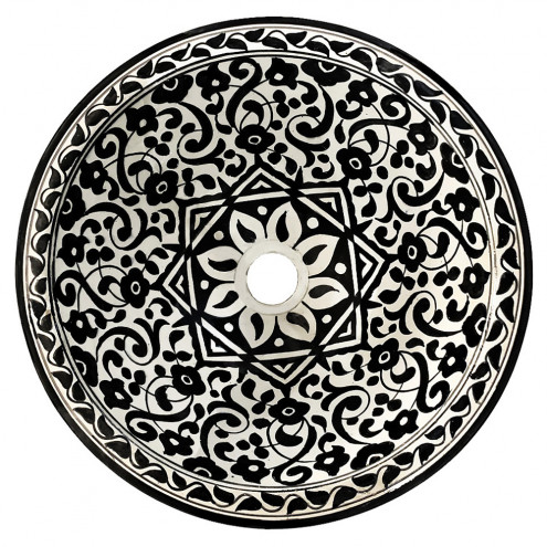 Handbemaltes Waschbecken aus Marokko SW5