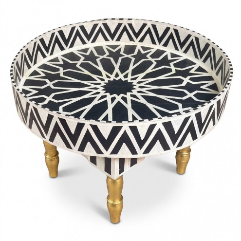 Marokkanischer Beistelltisch rund JEFNA D50 cm