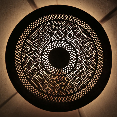 Orientalische Marokkanische Wandlampe -Dora Schabka S- aus Messing D50cm