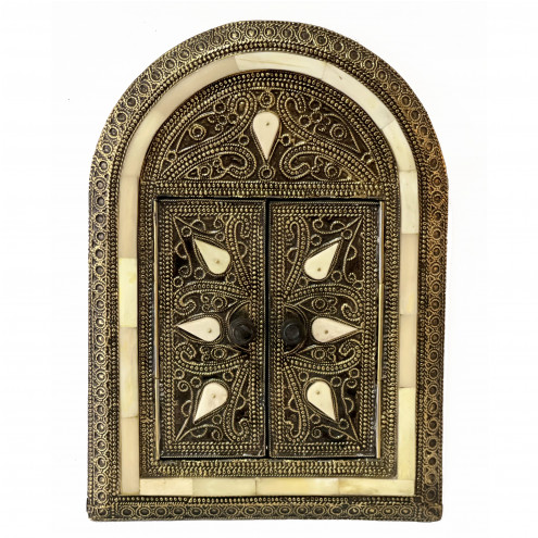 Orientalischer Deco-Spiegel mit Türen HALIM H33cm