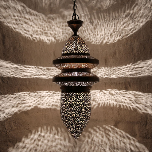 Orientalische Pendelleuchte aus Messing KARTAGA Orientalische Pendelleuchte aus Messing KARTAGA