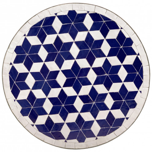 Mosaikbeistelltisch LUNA blau 45cm