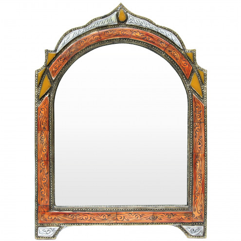 Marokkanischer Intarsien Spiegel LOUDAYA-O-K H55cm